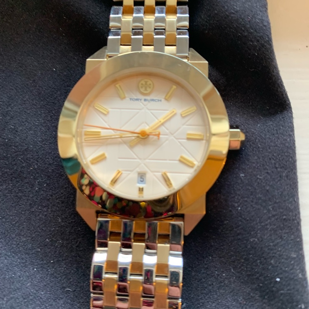 Tory Burch TBW8007 Whitney Three-Hand Two-Tone Stainless Steel Watch